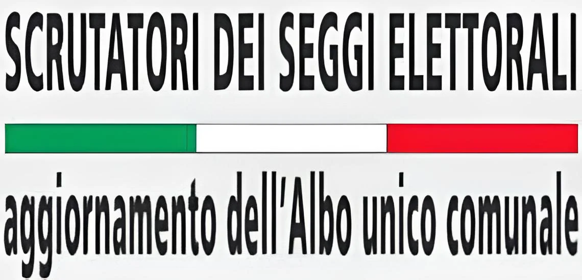 Albo unico delle persone idonee all'ufficio di scrutatore di seggio elettorale