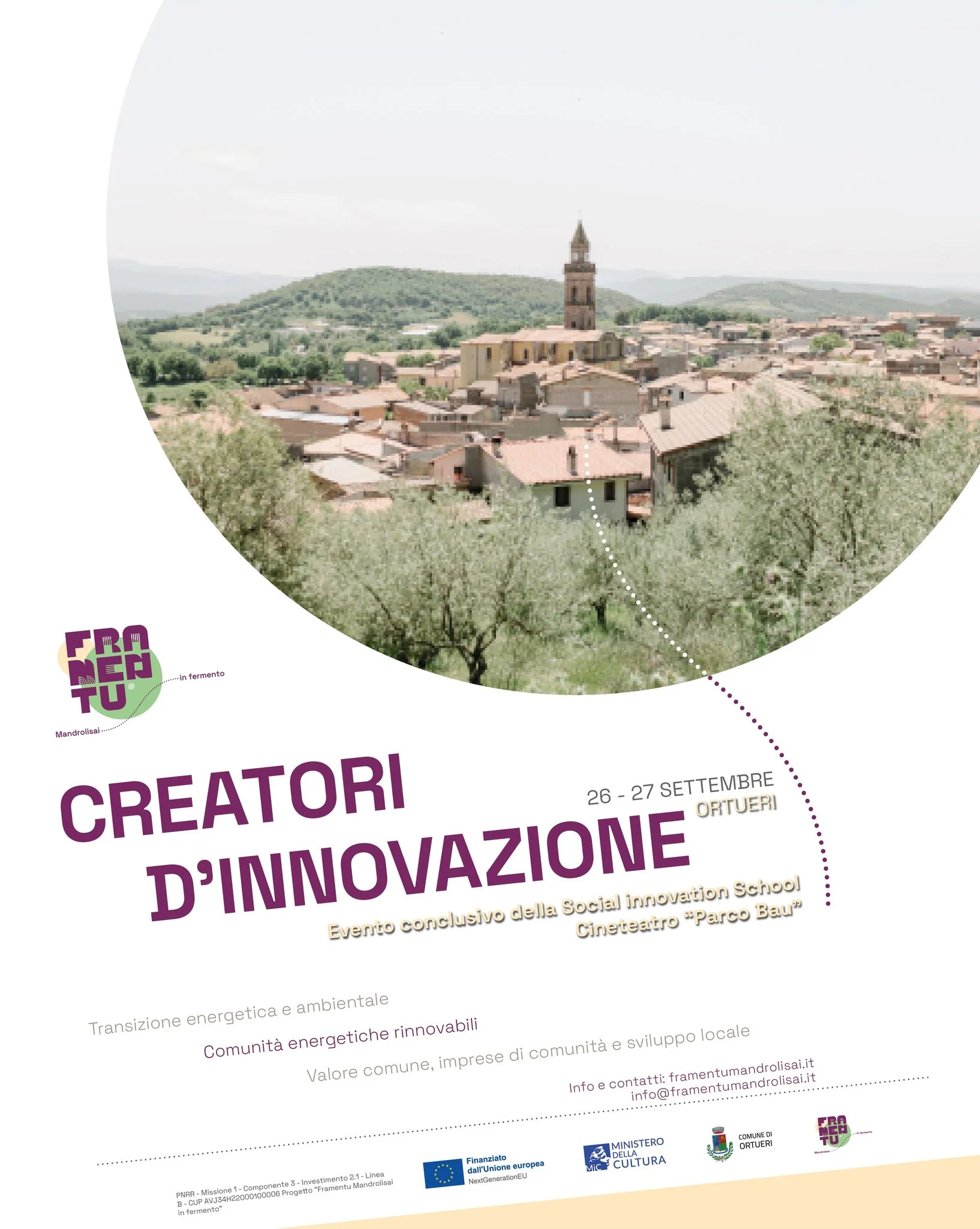 Creatori di Innovazione: la due giorni conclusiva a Ortueri tra Comunità Energetiche e Valore Comune Creatori di Innovazione: la due giorni conclusiva a Ortueri tra Comunità Energetiche e Valore Comune