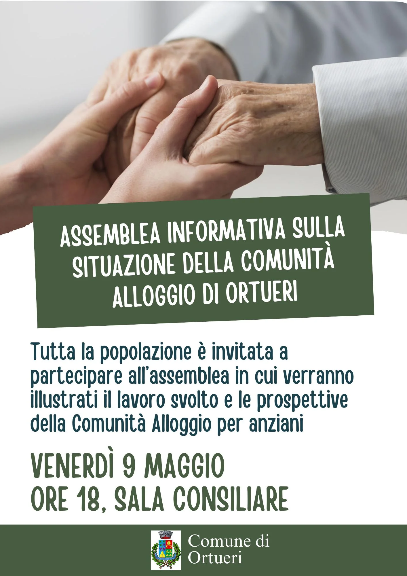 Assemblea informativa sulla situazione della Comunità Alloggio per anziani Assemblea informativa sulla situazione della Comunità Alloggio per anziani