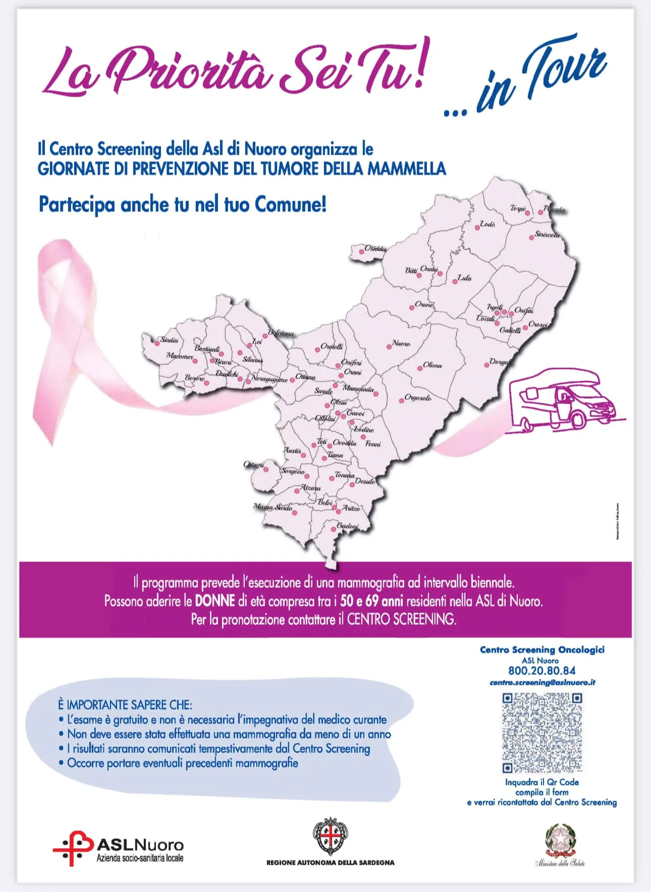 Giornata di prevenzione del tumore alla mammella. Prenotati anche tu!