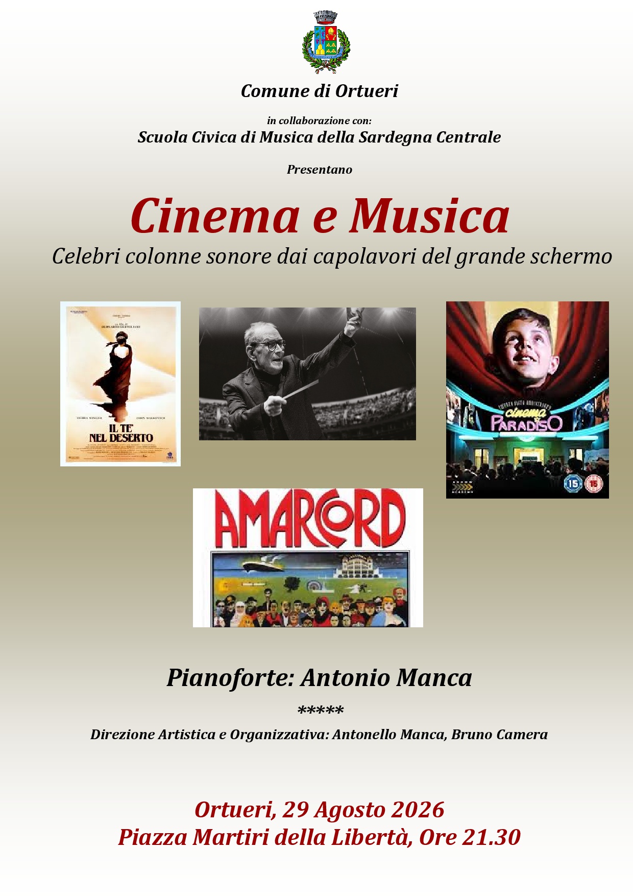 Scuola Civica di Musica della Sardegna Centrale - Le colonne sonore del grande cinema