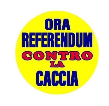 AVVISO PUBBLICO  - 'ORA REFERENDUM CONTRO LA CACCIA' - RACCOLTA FIRME