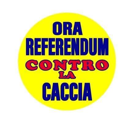 AVVISO PUBBLICO - 'ORA REFERENDUM CONTRO LA CACCIA' - RACCOLTA FIRME