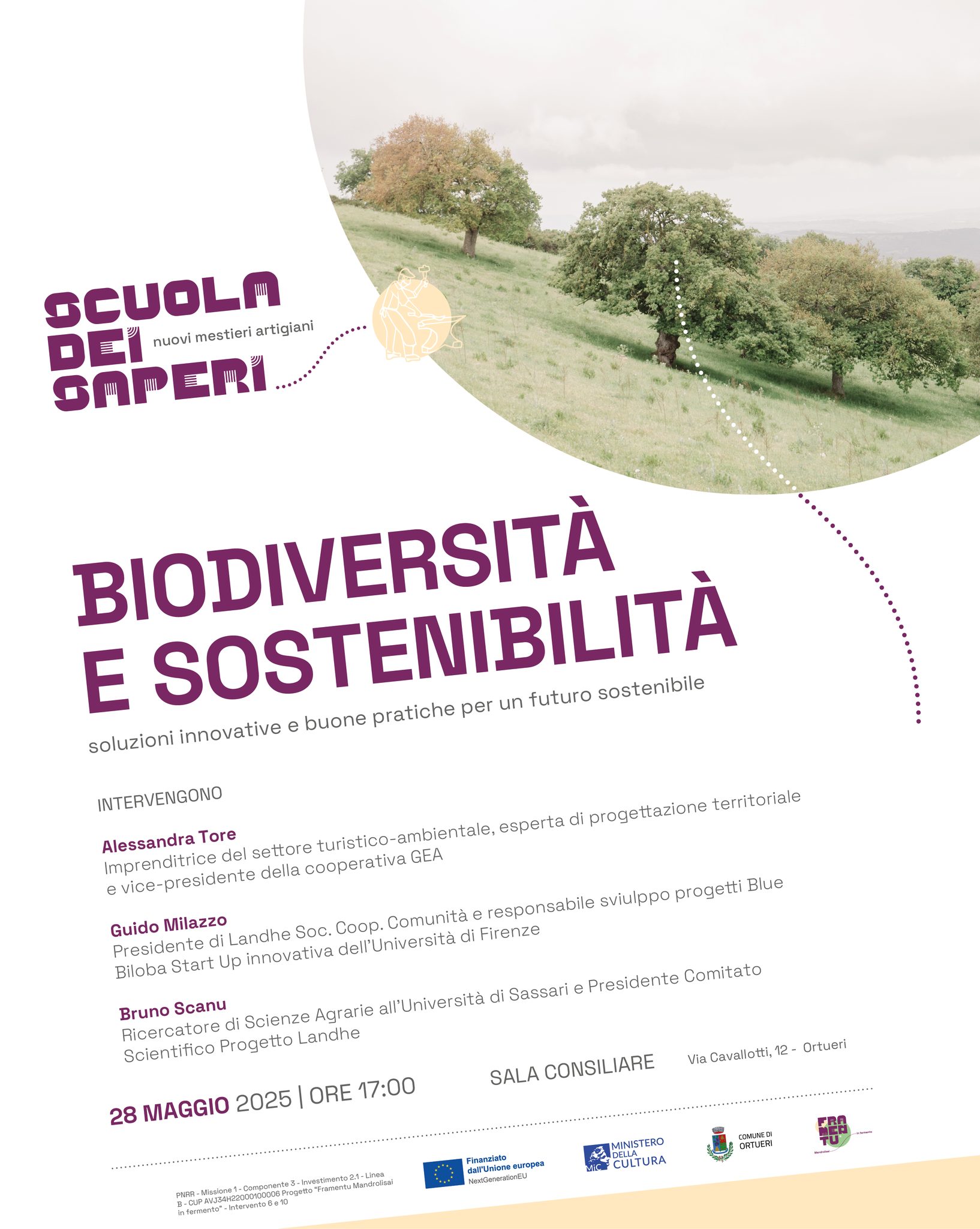 Biodiversità e sostenibilità: terzo incontro del ciclo di incontri “Creatori di Innovazione”