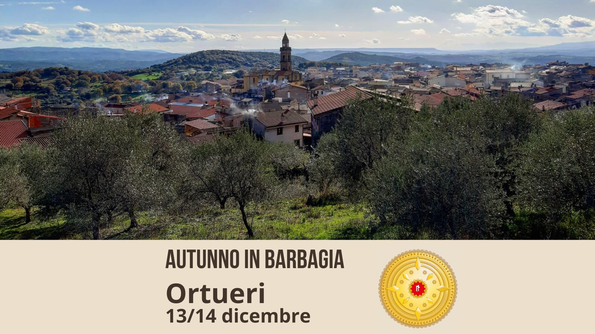 Mappa e Programma di Colores e Sabores de Atongiu 2025 - Autunno in Barbagia a Ortueri