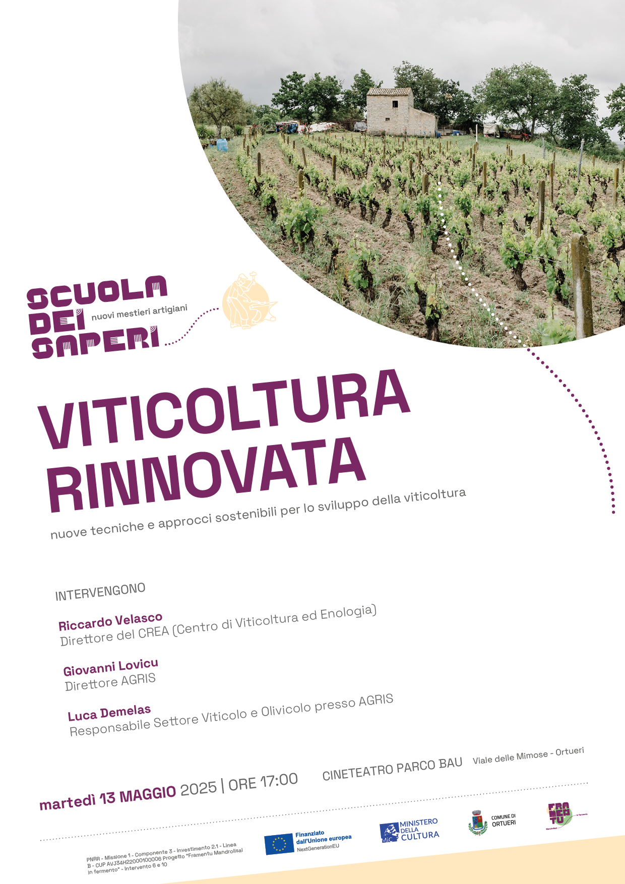 Viticoltura rinnovata | 13 maggio, ore 17, Parco Bau