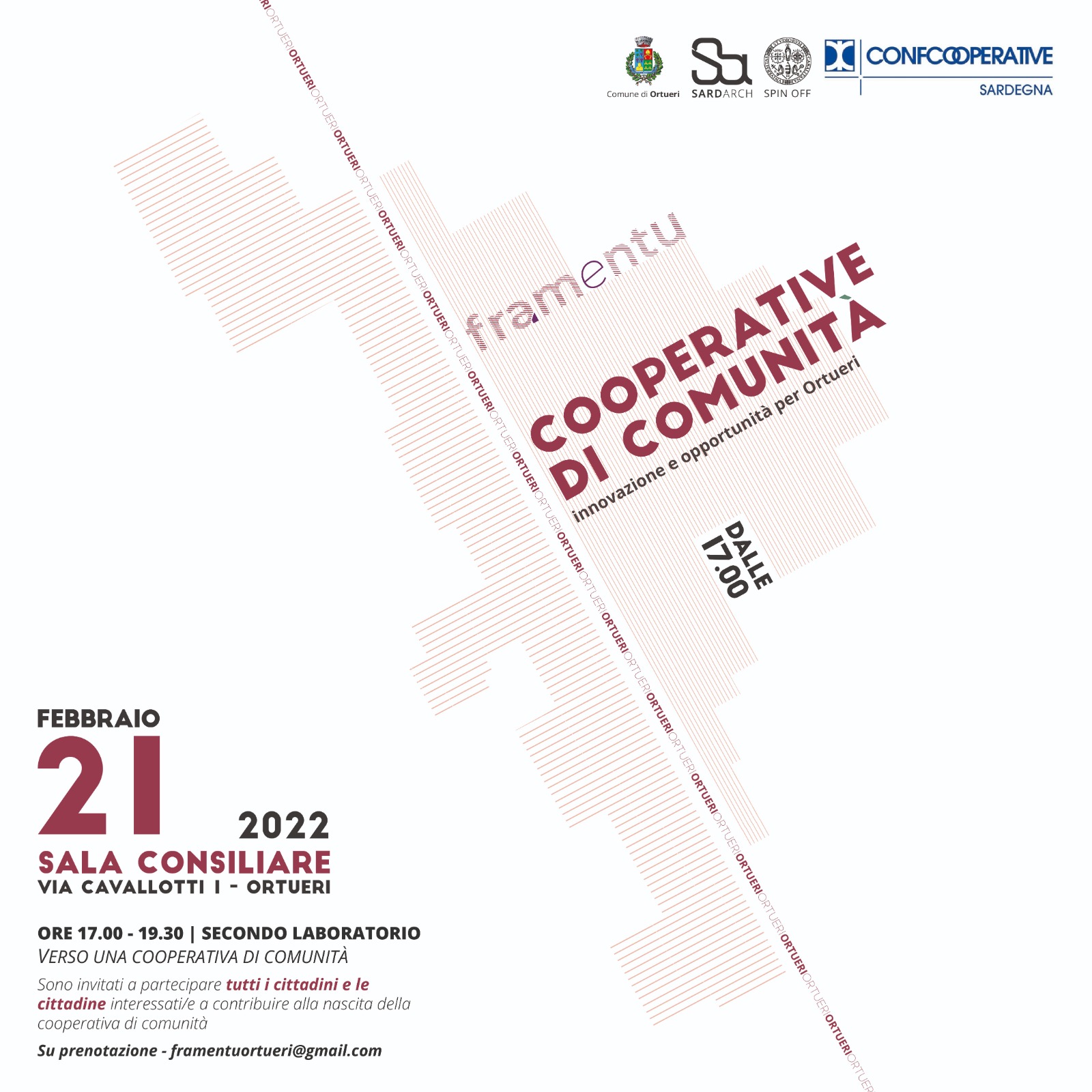 Verso la Cooperativa di Comunità: secondo incontro | 21 febbraio, ore 17