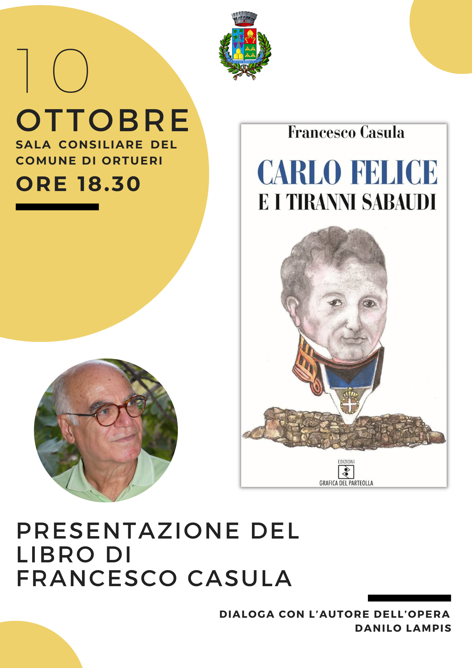 Presentazione del libro 'Carlo Felice e i tiranni sabaudi' di Francesco Casula