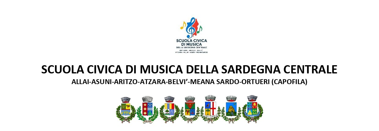 Scuola Civica di Musica della Sardegna Centrale - Iscrizioni ai corsi dal 1 LUGLIO al 30 SETTEMBRE 2026  - A.S. 2026/2027